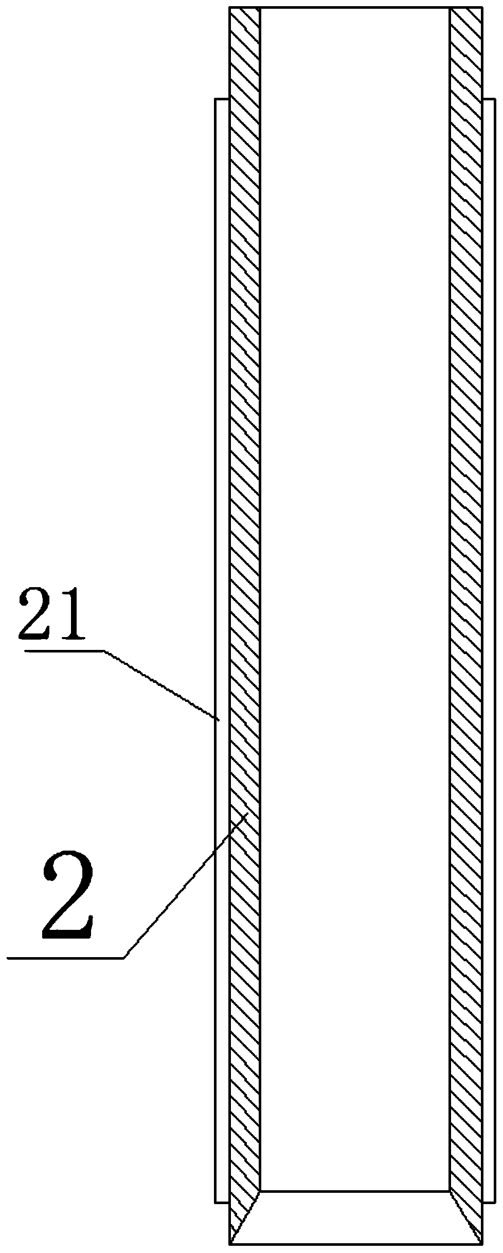 Screw pile lowering device applying force through ground, and pile lowering method