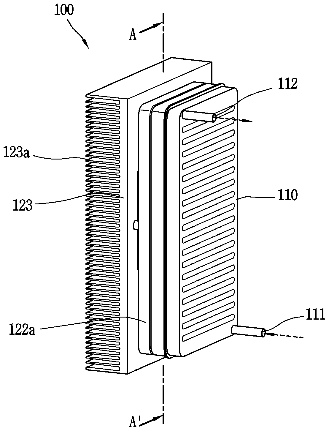 Cold water generating device and water purifier having the same