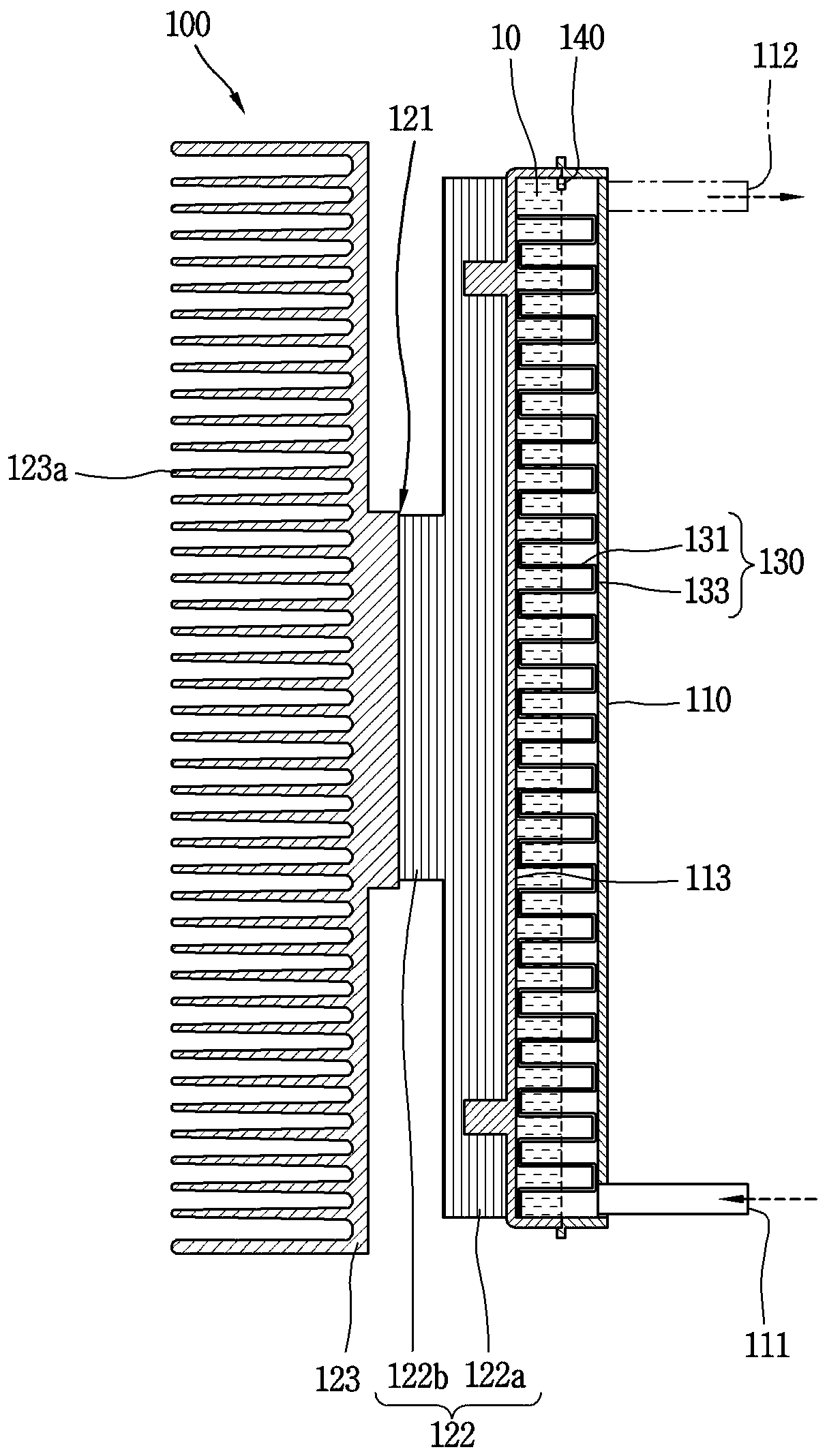 Cold water generating device and water purifier having the same