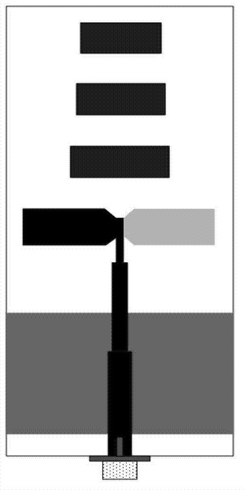 Broadband bionic yagi antenna with low radar cross section