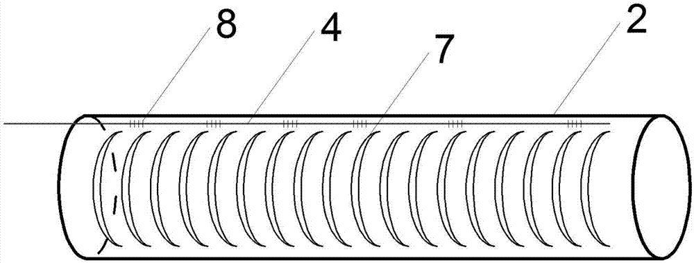 Method for measuring adhesion between profile and substrate by using bare optical fiber gratings