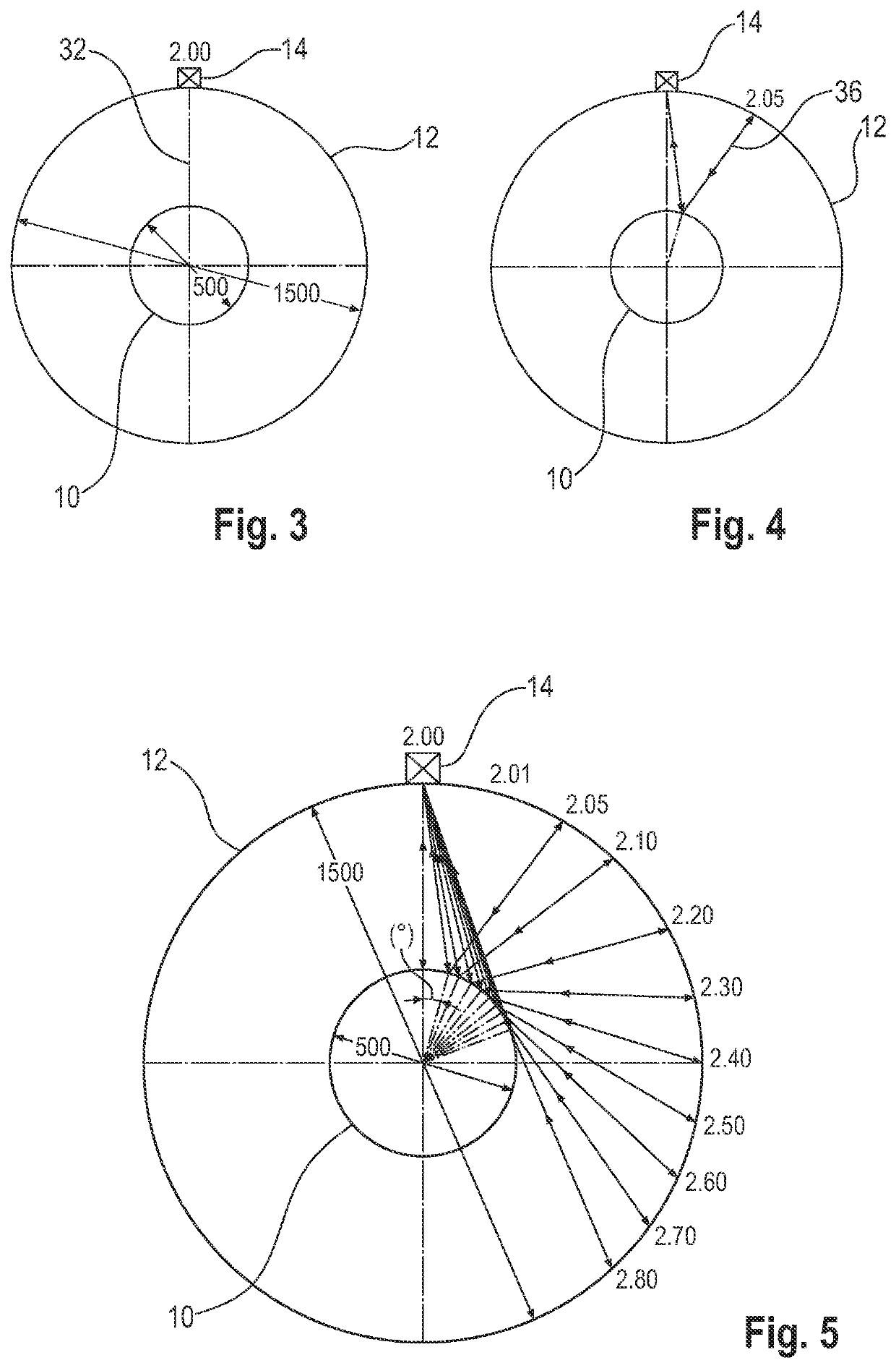 Device and method for determining a measurement of a strand-shaped object