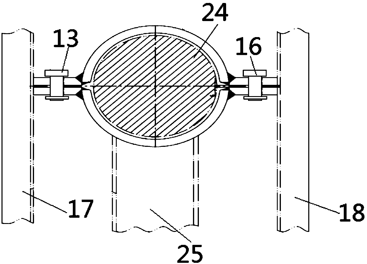 Propeller fixing device for ship launching