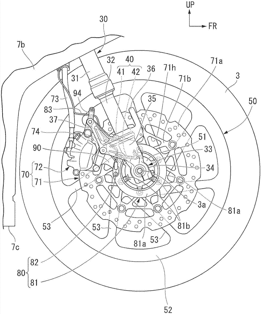 Wheel and straddle-type vehicle