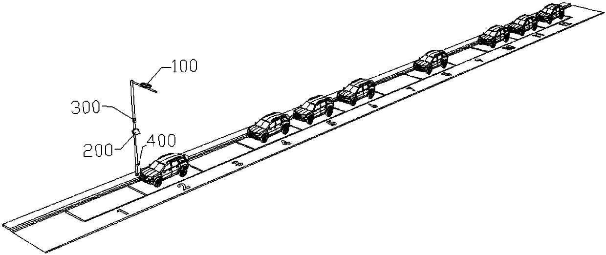 Roadside parking management and charging system based on high/low level video array