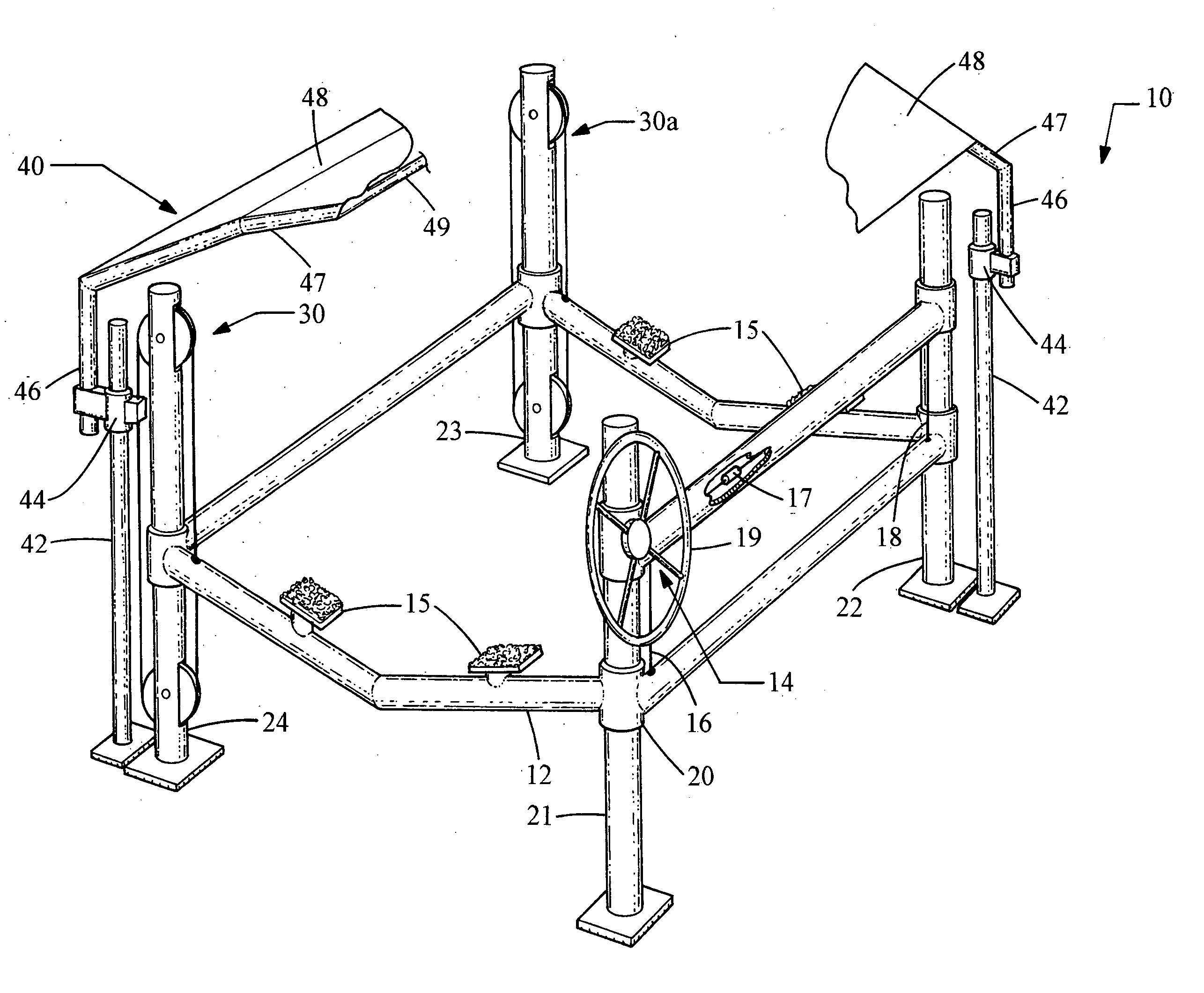 Boatlift and movable canopy assembly