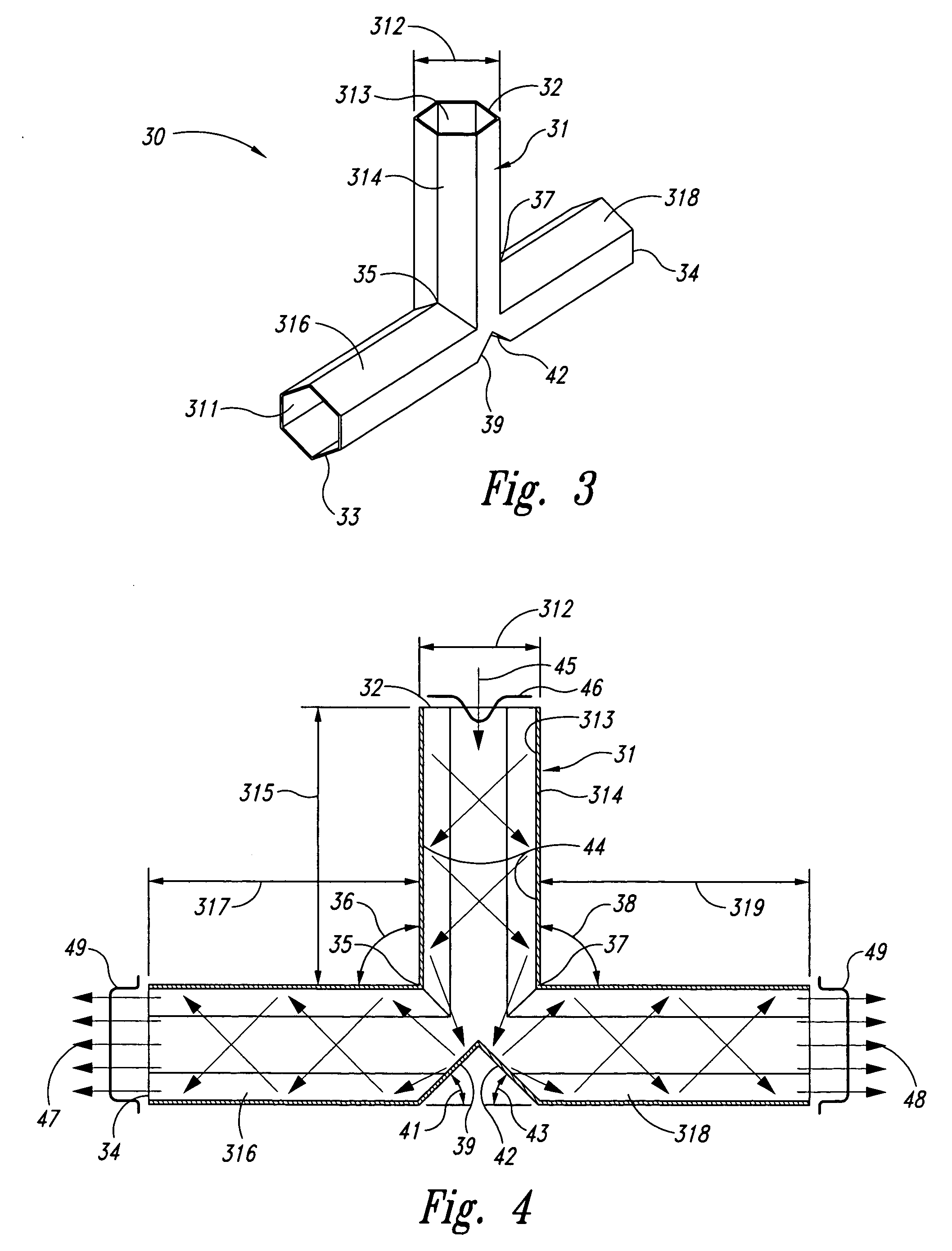 Hex tube light homogenizer splitter