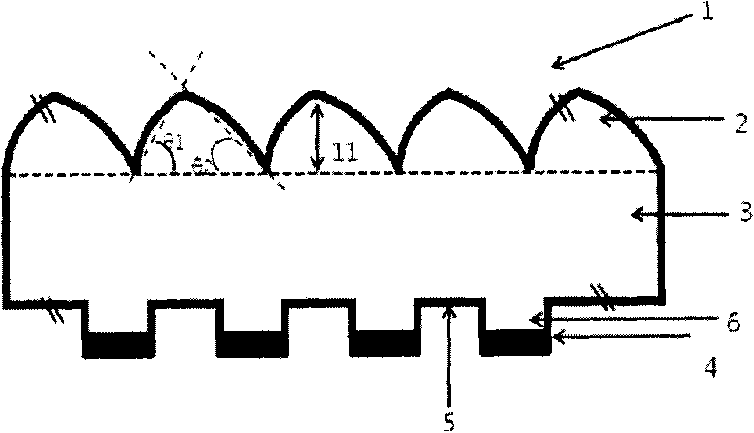 Optical sheet for controlling the direction of ray of light