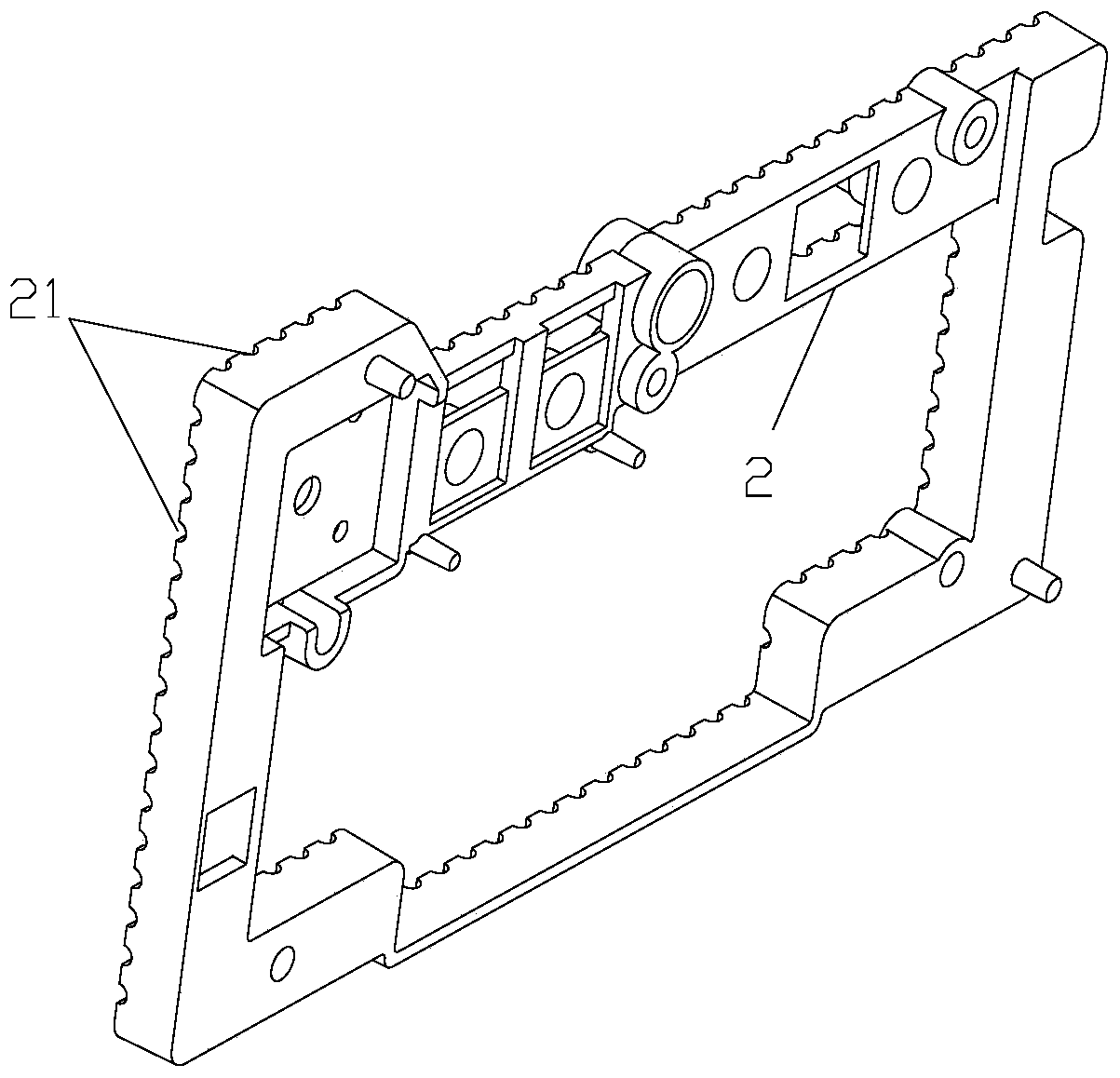 Heat dissipation structure of circuit module and outdoor unit of frequency conversion air conditioner