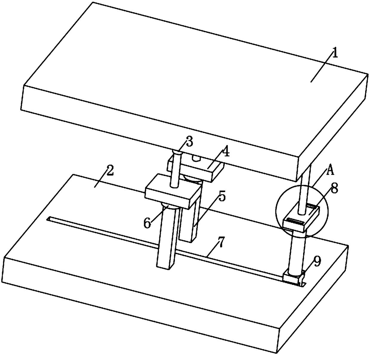 Spinning machine frame with low production cost and convenient adjustment