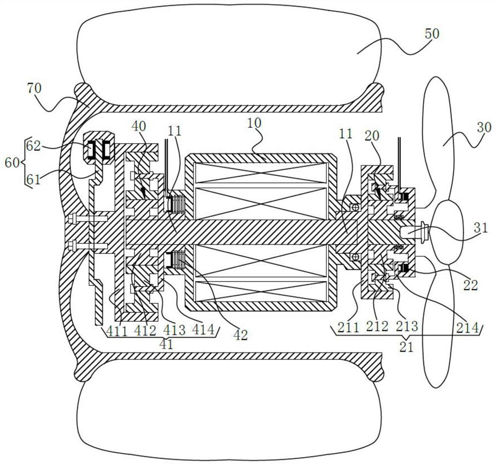 Aerocar driving system and aerocar