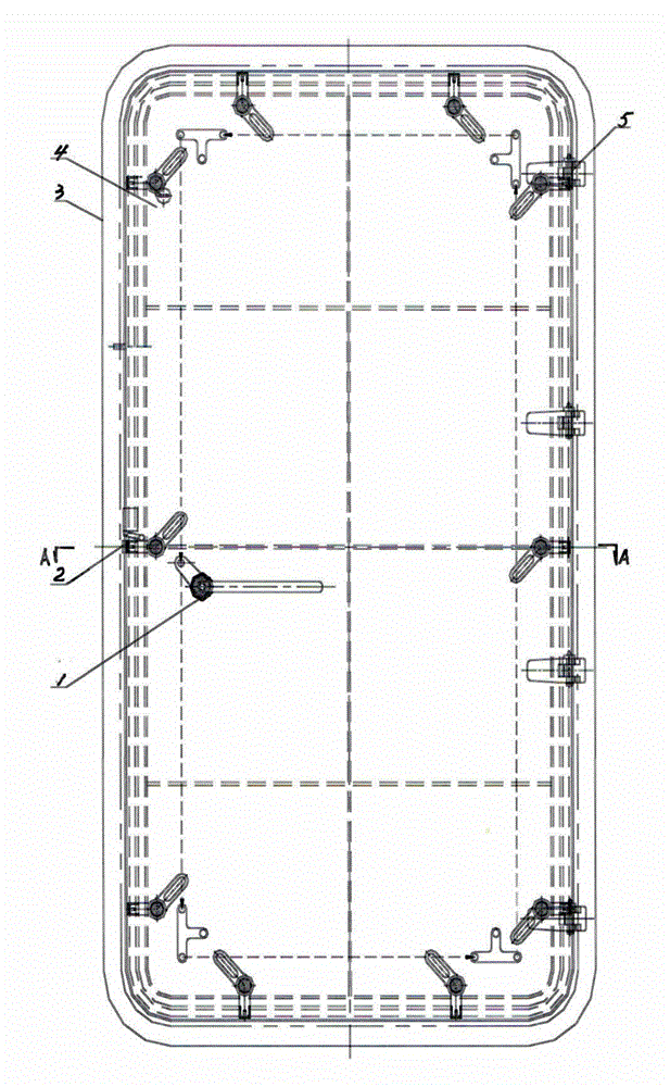 Fireproof weathertight airtight door