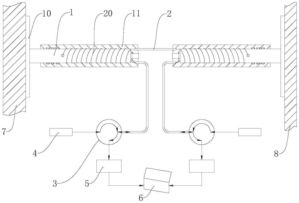 Power grid oil-immersed transformer vibration monitoring device based on optical fiber sensing