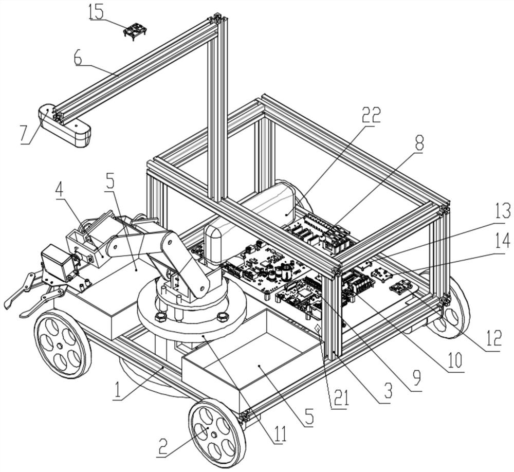 Agricultural picking robot target maturity judgment and classified storage method