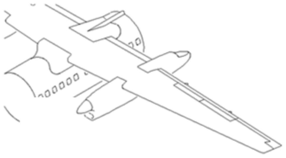 Waterproof and drainage device for wing and engine hanging butt joint based on 3D printing