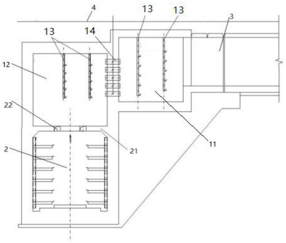 Adapting well for connecting underground cable tunnel and cable trench