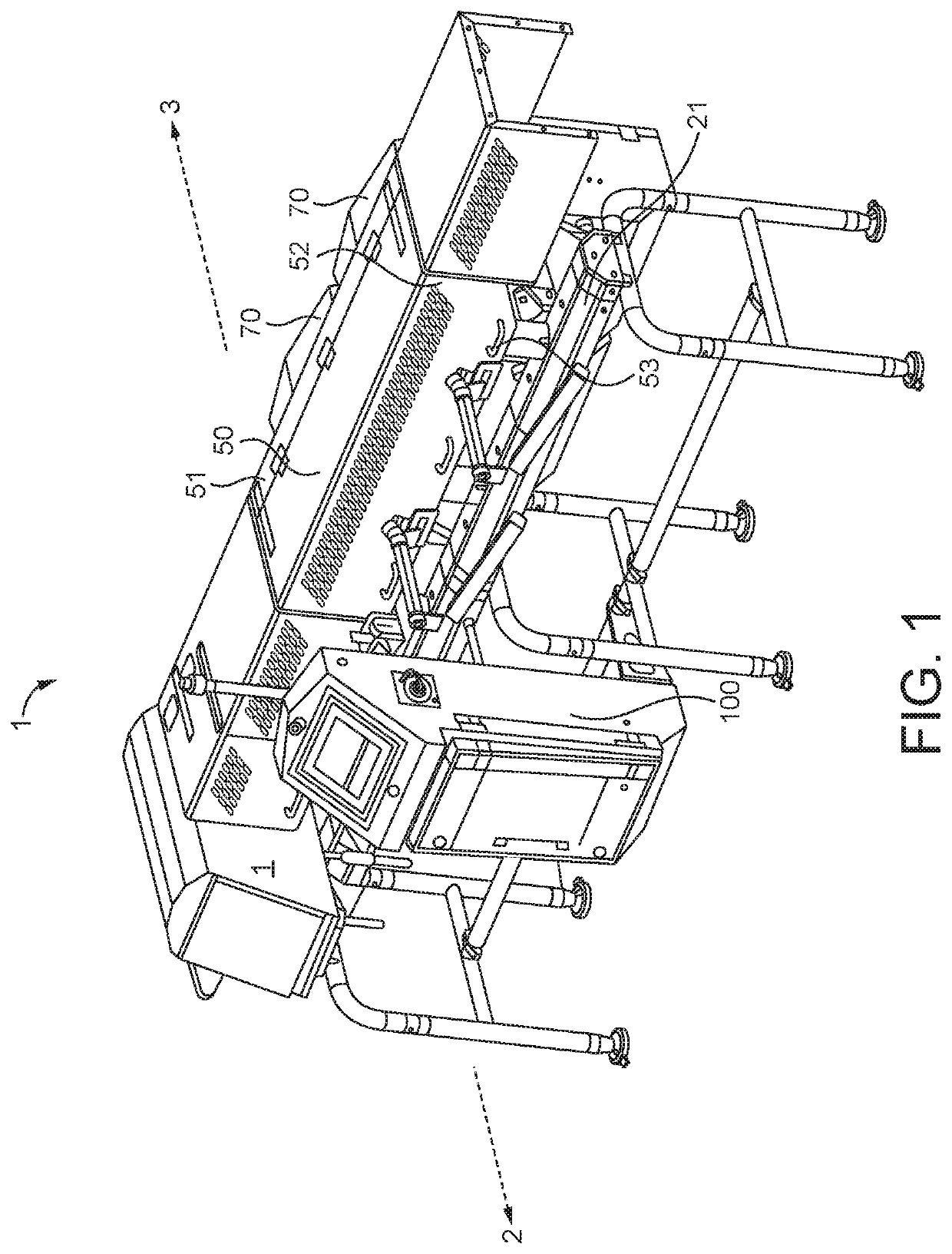 Support structure for a conveyor system