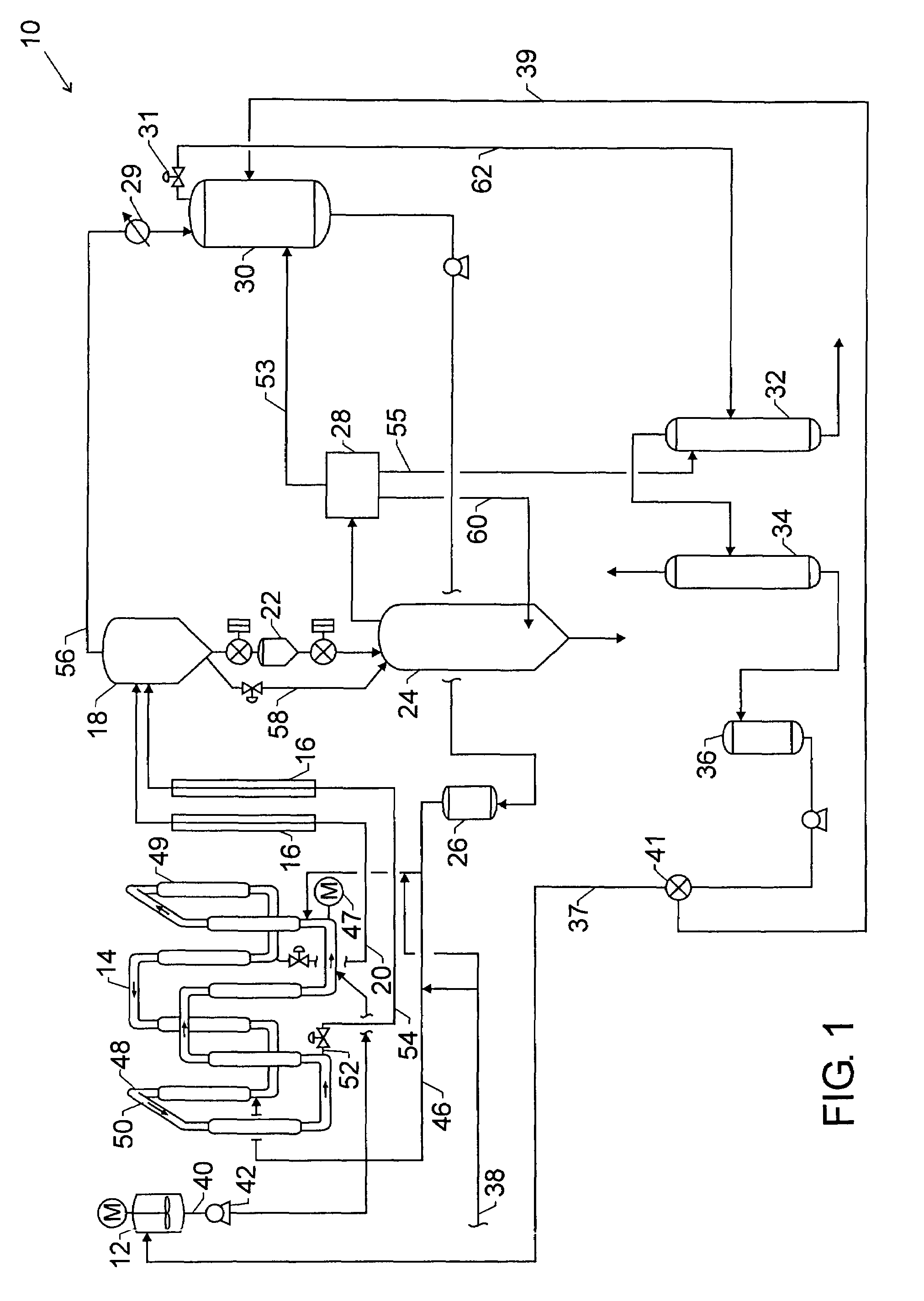 Process and apparatus for separating polymer solids, hydrocarbon fluids, and purge gas