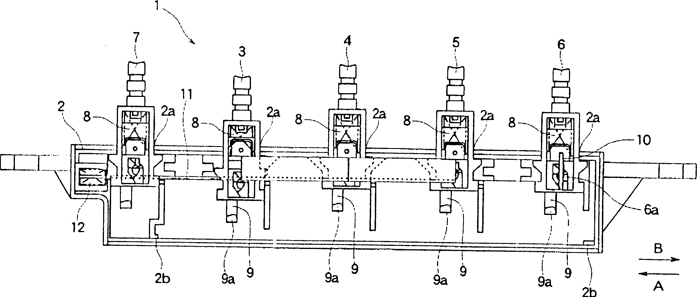 Multigang switchgear