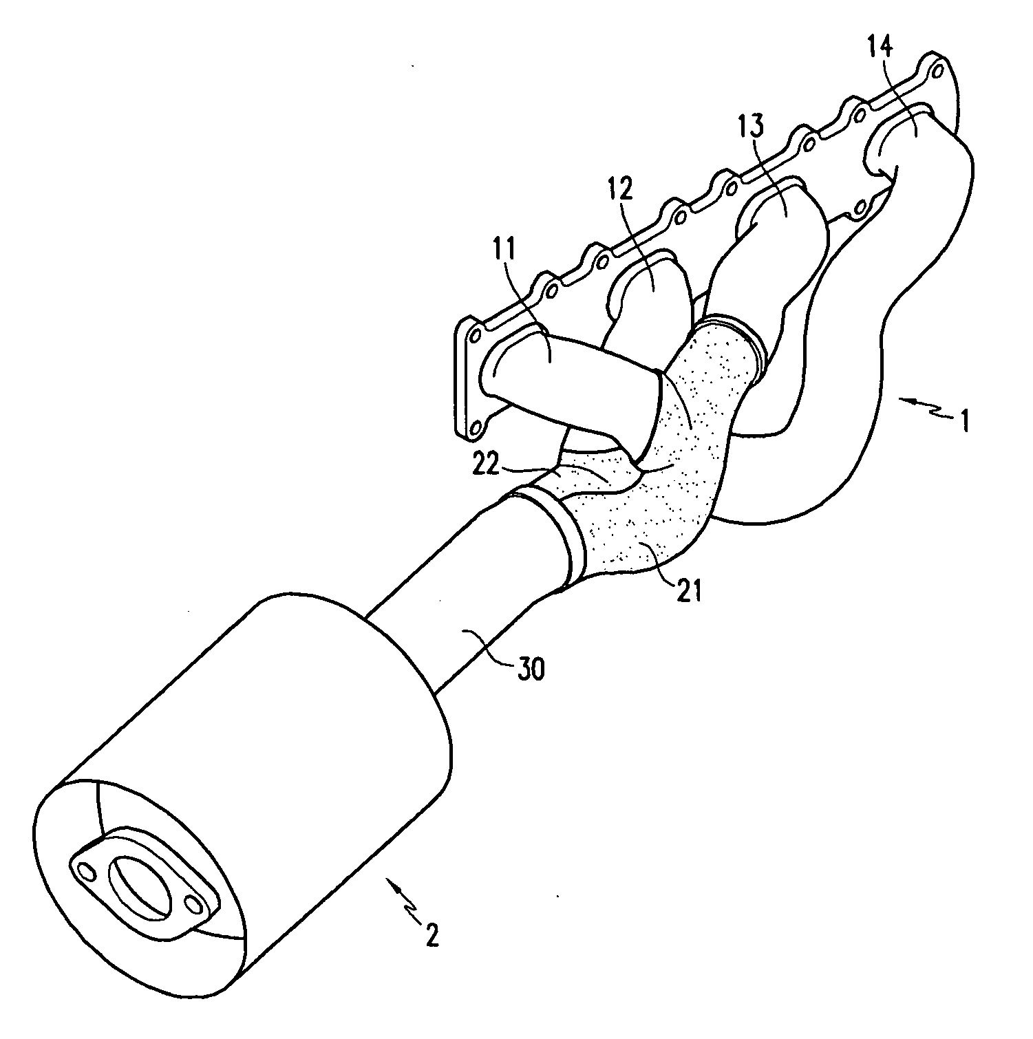 Exhaust manifold for a vehicle