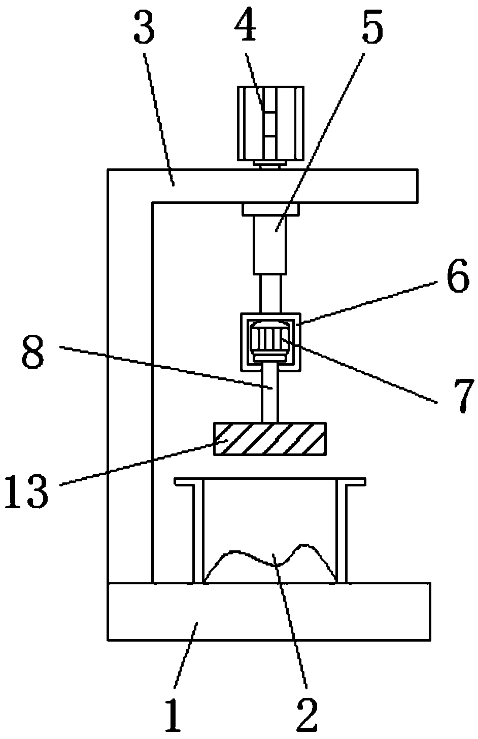 Extrusion device for pickling pickled chillies convenient to add salt