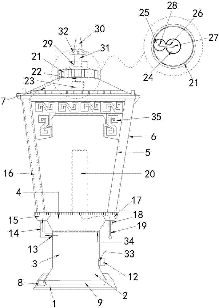 Outdoor landscape LED lamp