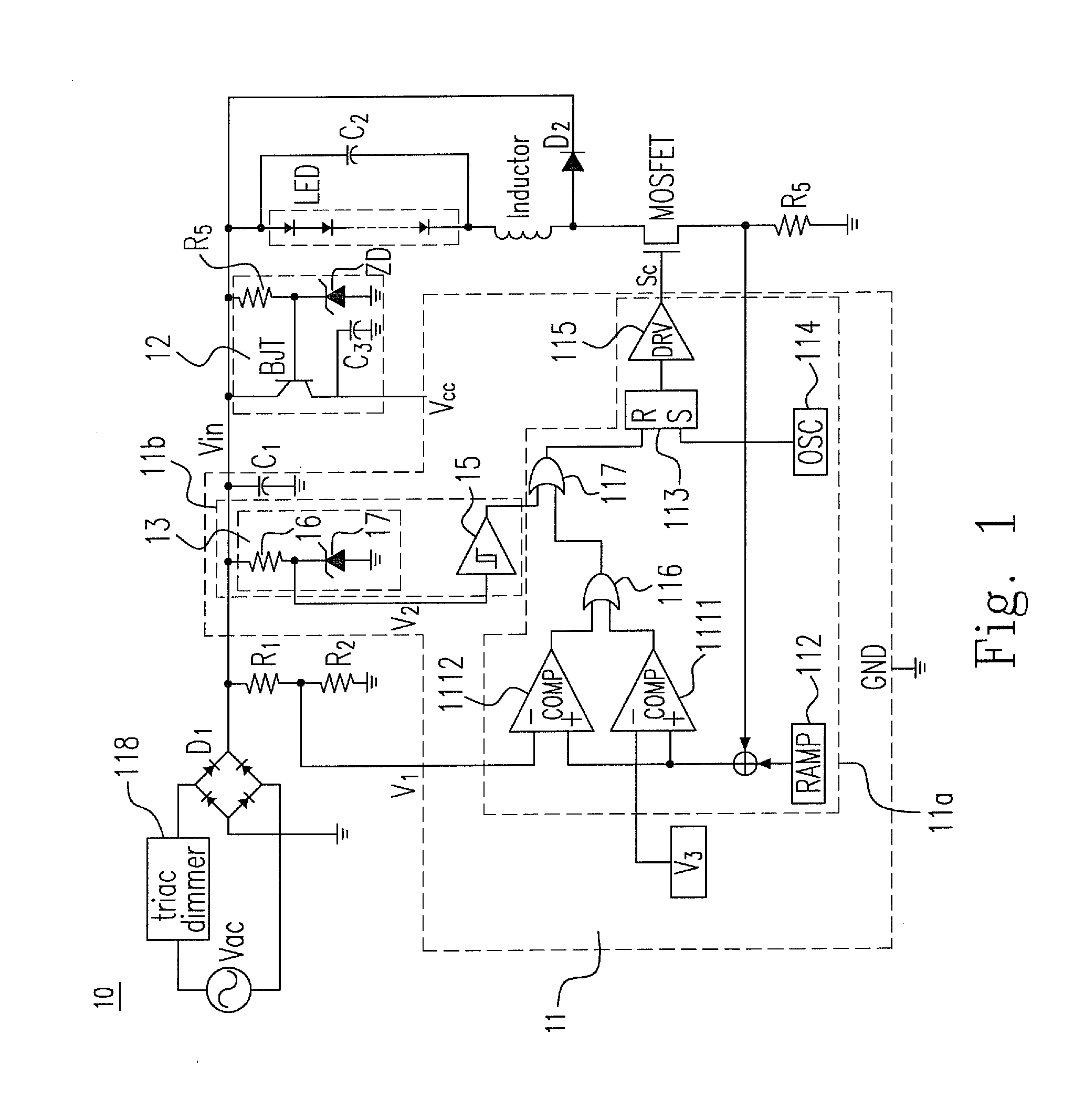 Driving circuit for LED