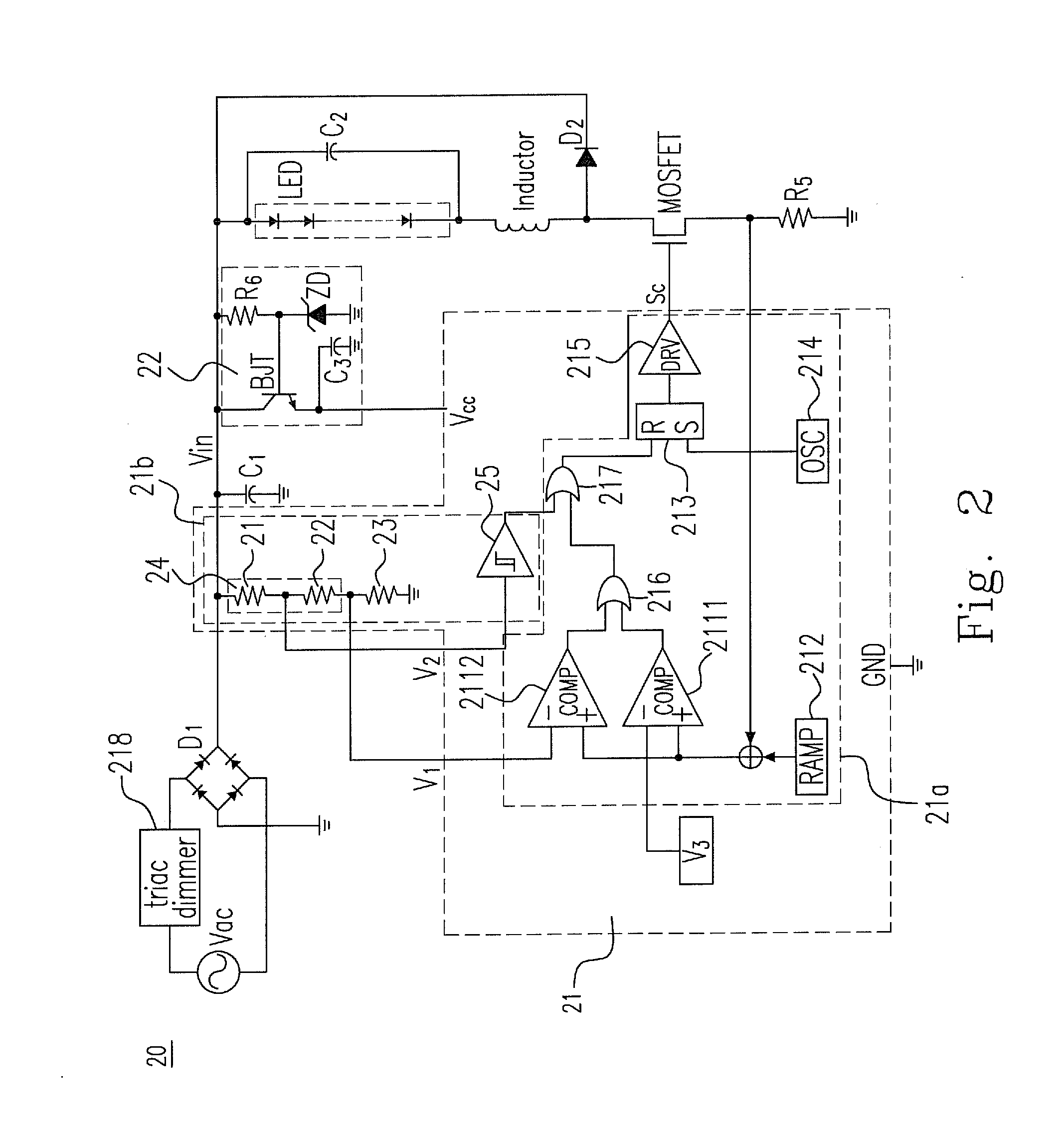 Driving circuit for LED