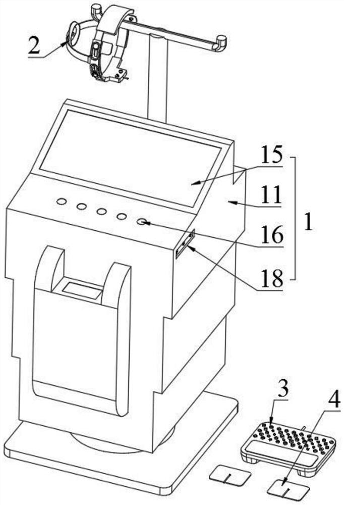 Transcranial electrical stimulation encephalopathy therapeutic apparatus