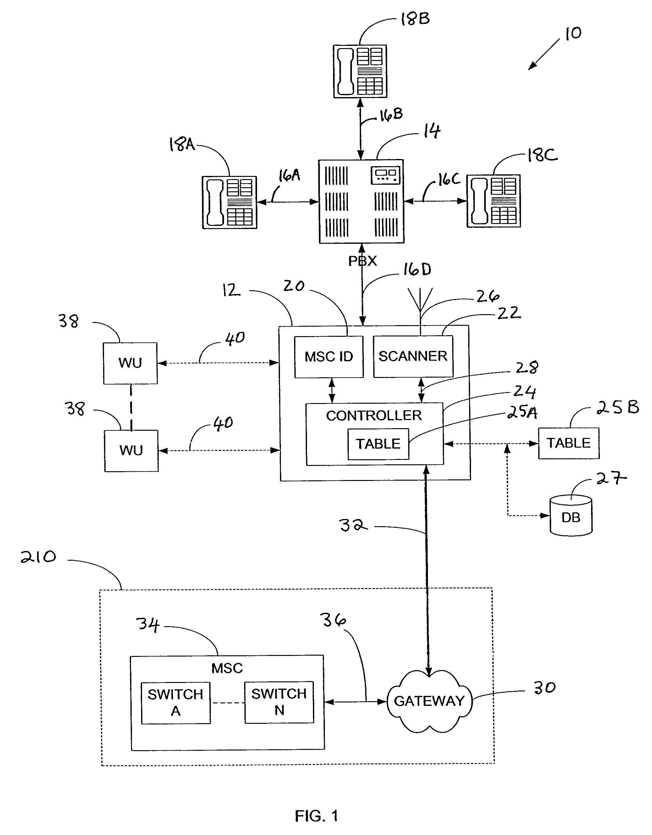 Interference protection for wireless office systems