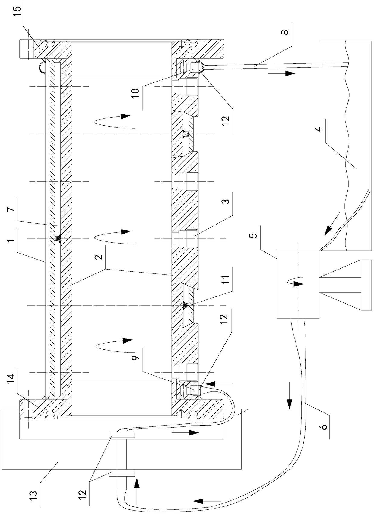 A method for repairing the inner wall of a rubber product dryer cylinder