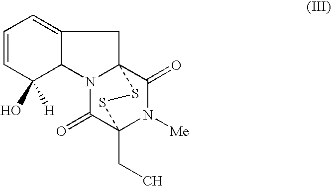 Use of Diketodithiopiperazine Antibiotics for the Preparation of Antiangiogenic Pharmaceutical Compositions