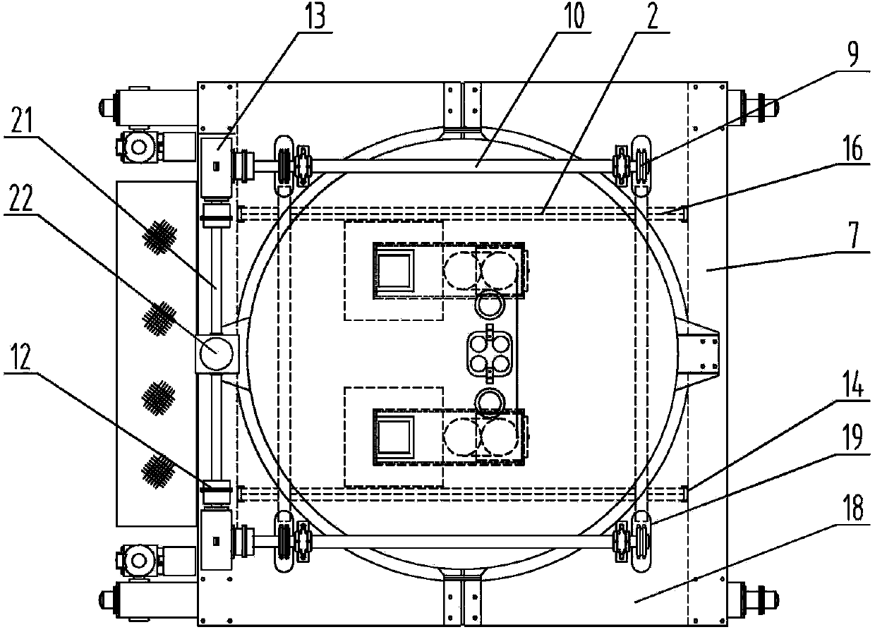 Lifting type filling bin