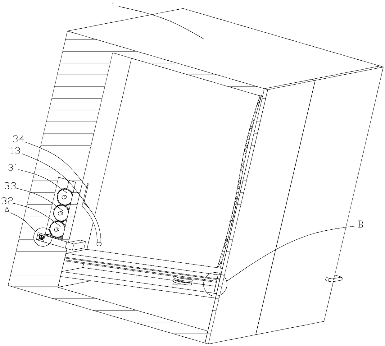 Environment-friendly shoe cabinet for shoe storage