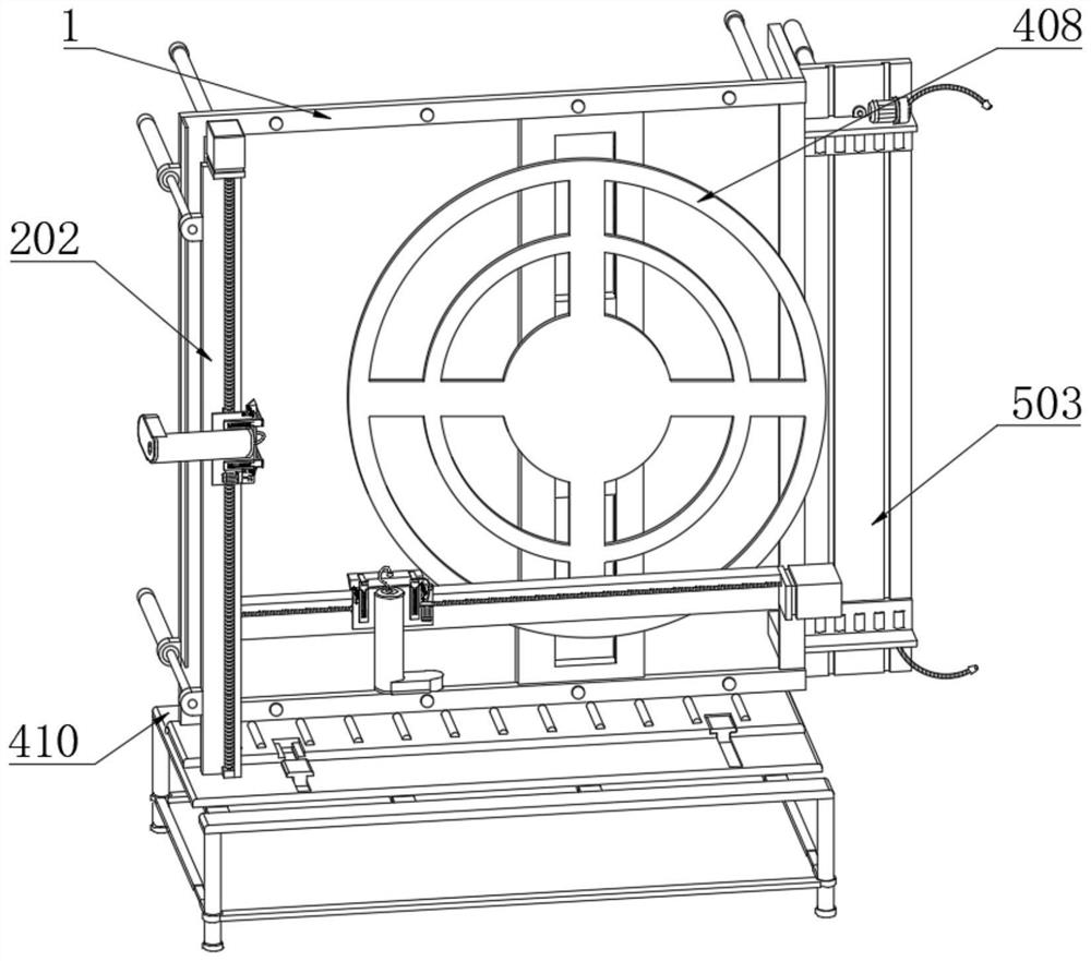 Manufacturing device based on broken bridge aluminum doors and windows