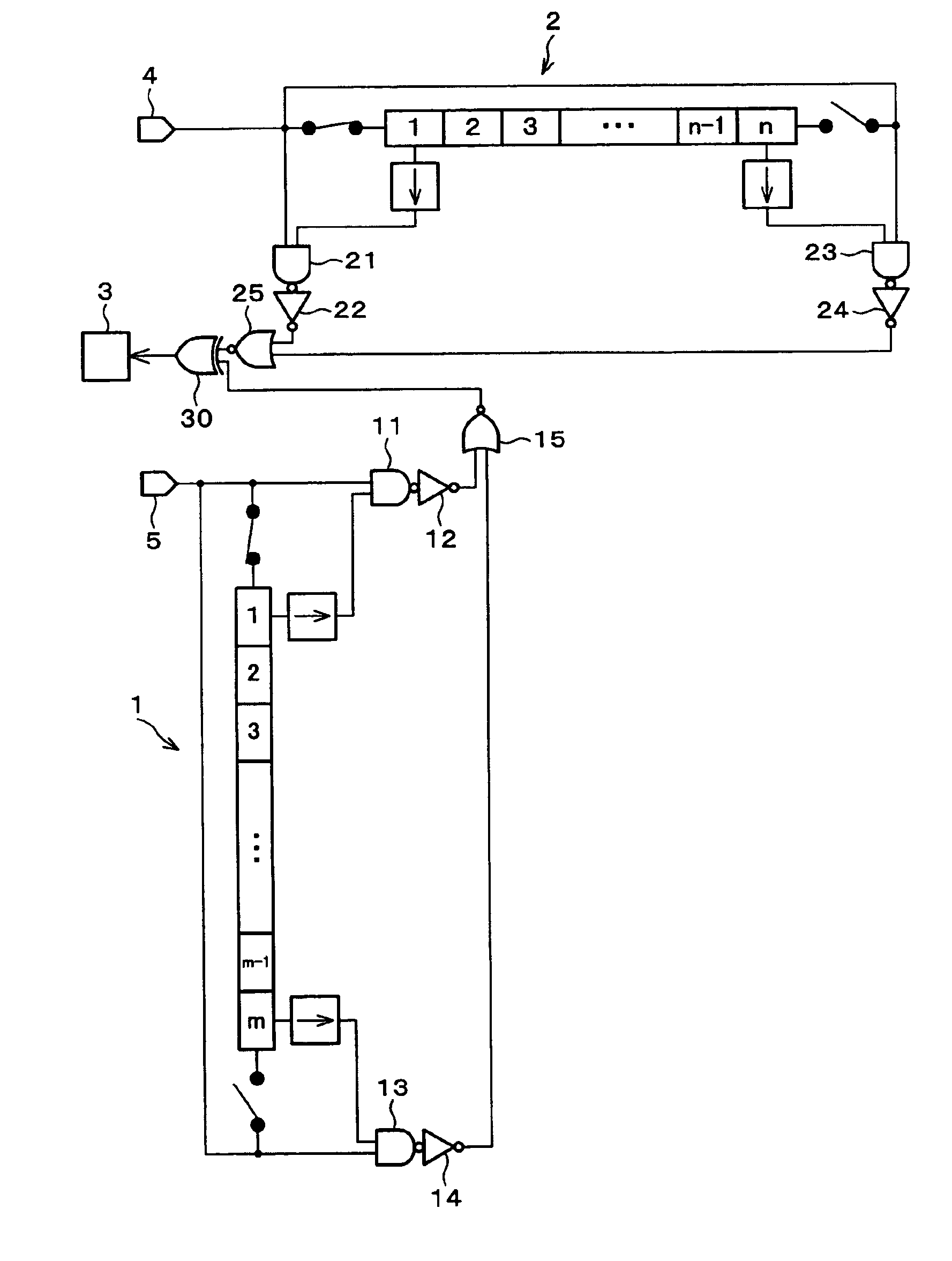 Display device and scanning circuit testing method