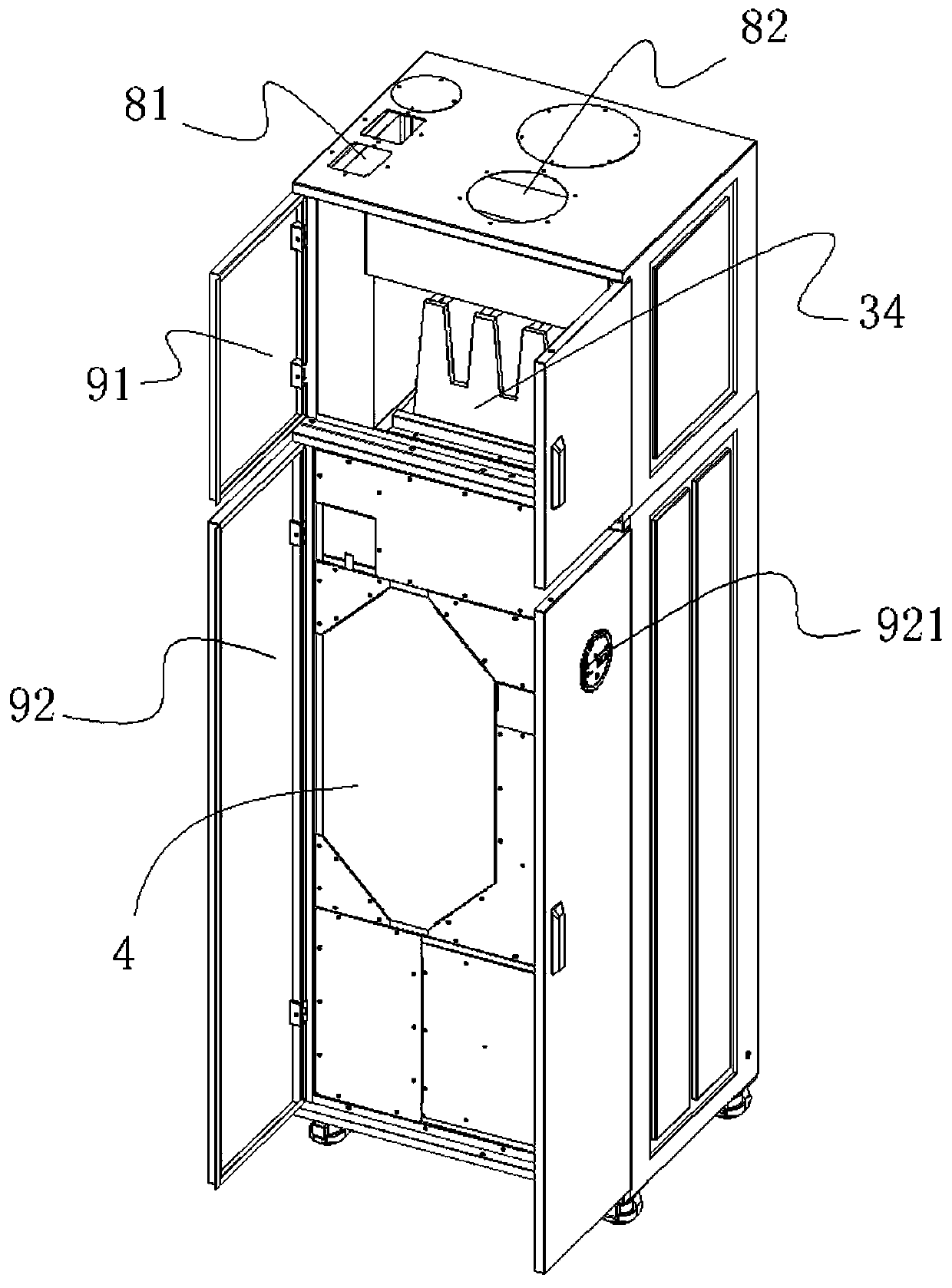 Fresh air large cabinet machine