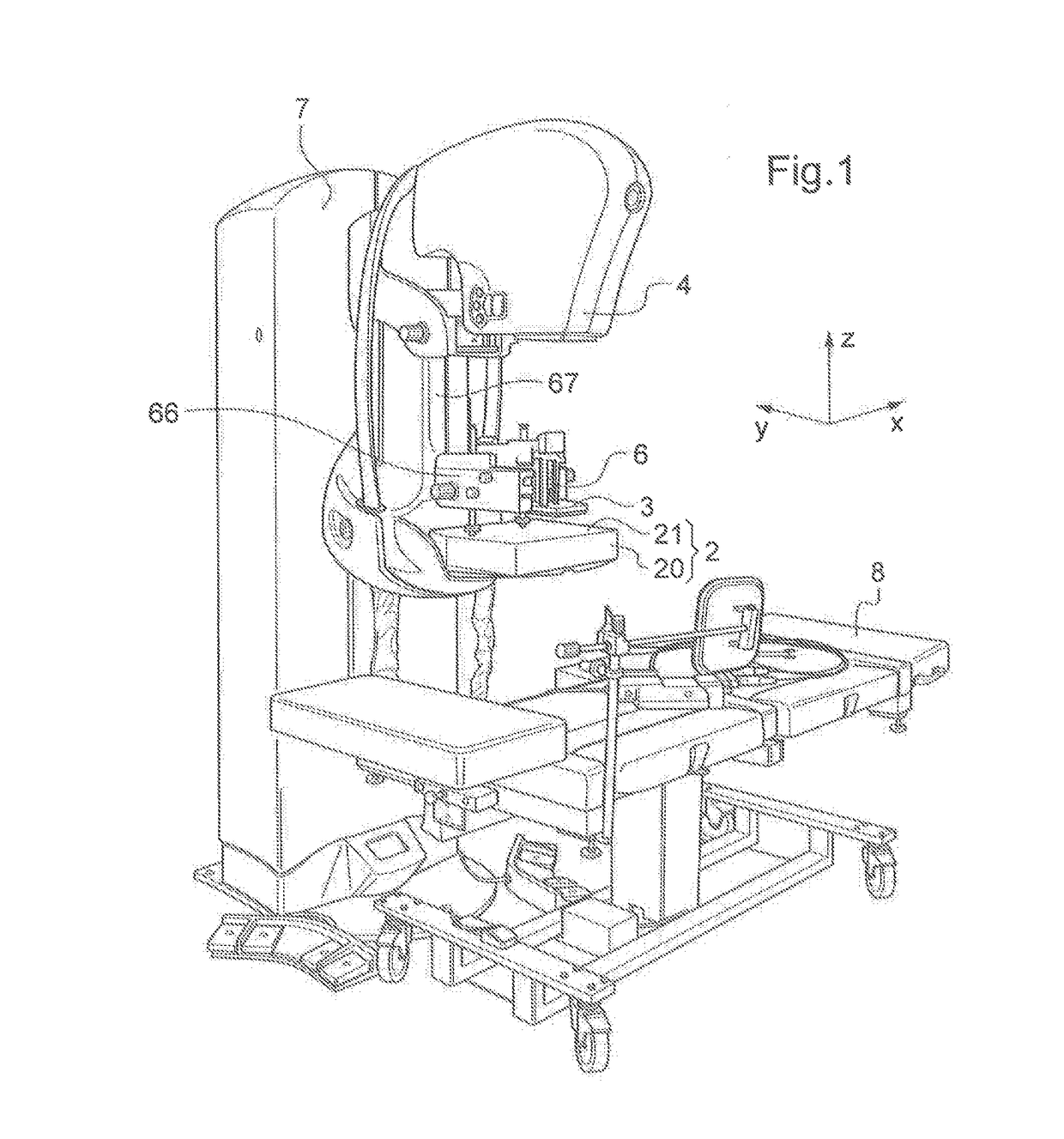 Biopsy method and associated biopsy device