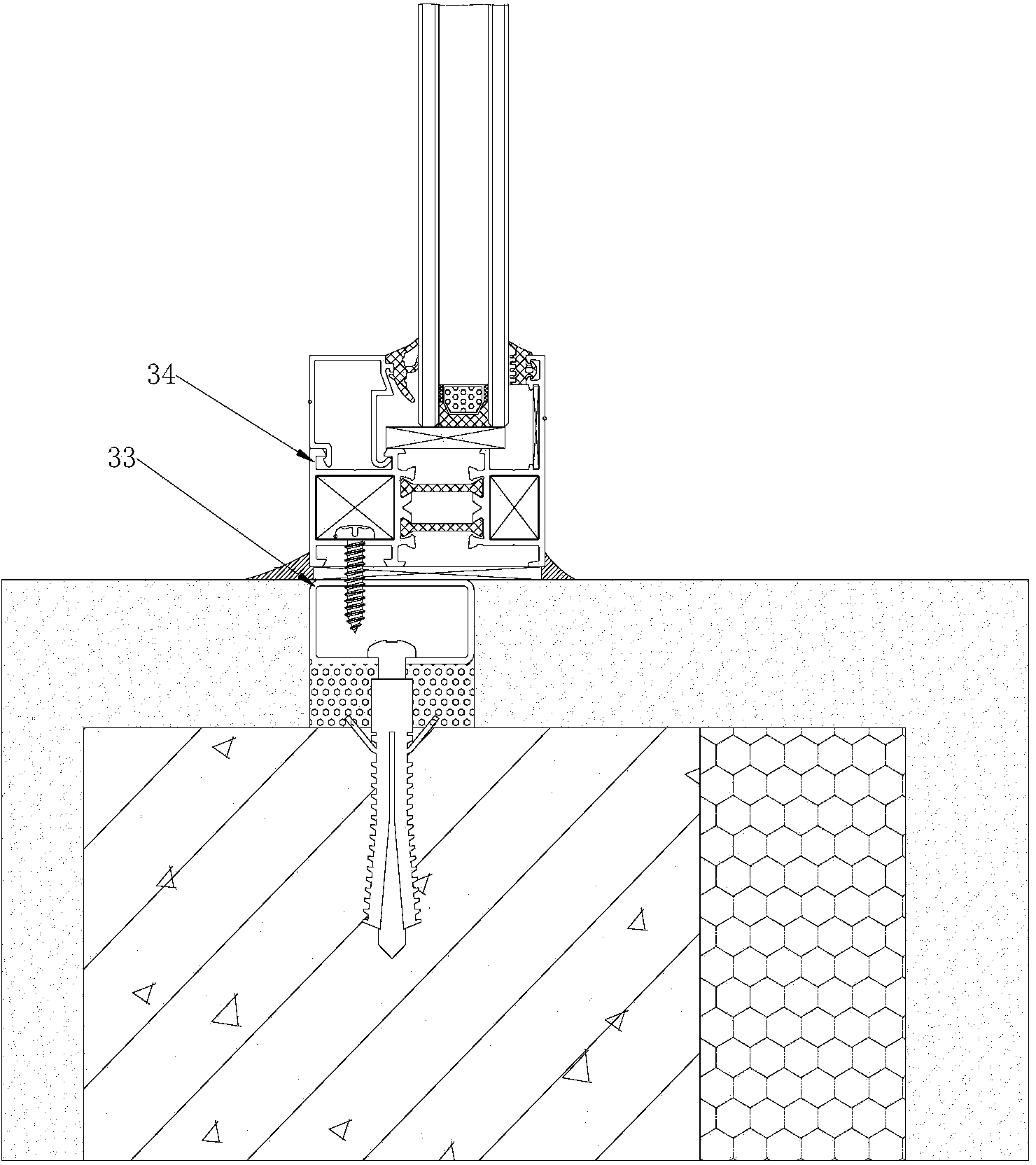 Novel door/window profile and mounting method thereof