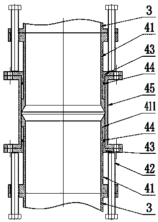 Tensioning chain type conveyer