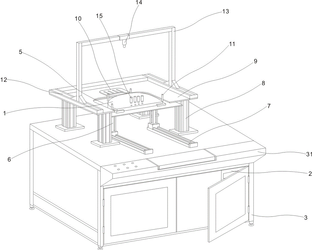 Automobile instrument automatic detection equipment based on machine vision