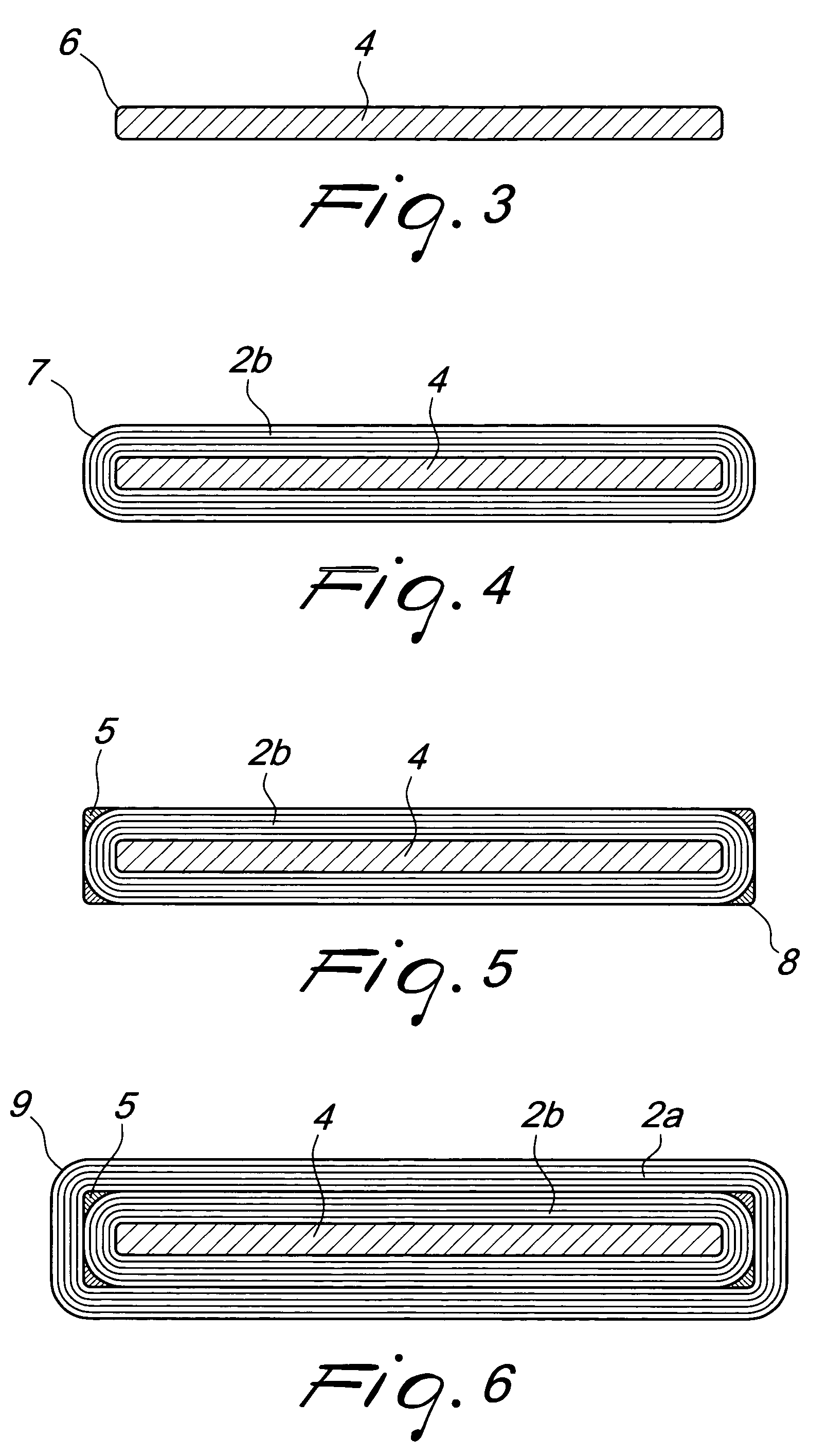 Method and machine for manufacturing energy accumulating components, and components made thereby