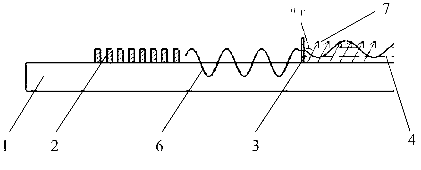 Microarray die-free forming device based on surface acoustic wave and forming method