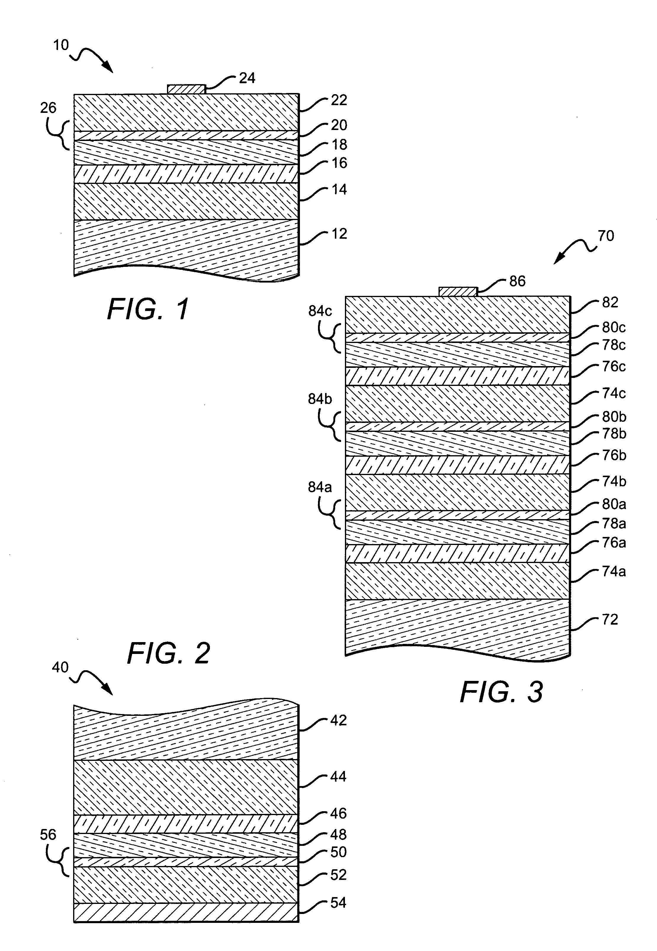 High efficiency LEDs with tunnel junctions