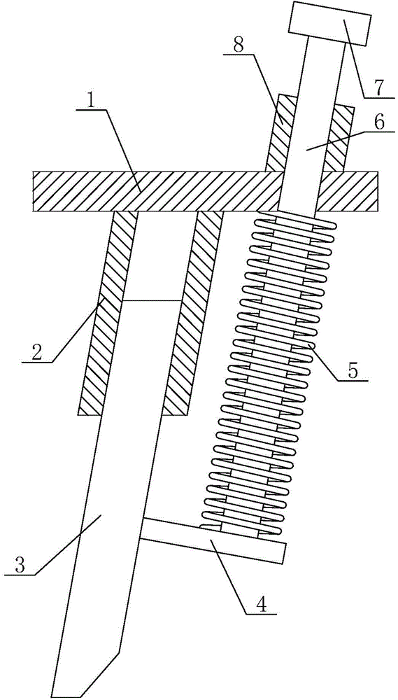 Self-adaptable spring stern door of asphalt pavement milling machine