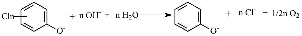 Electrochemical method for hydrodechlorination of chlorinated organic pollutant