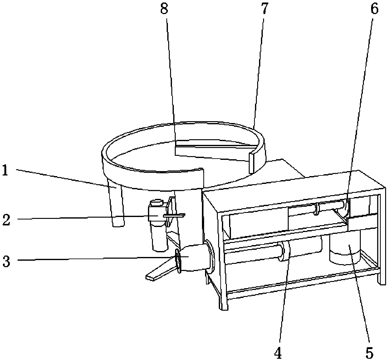 Air-compressor-adopted waste heat circulation preheating feeding system and method