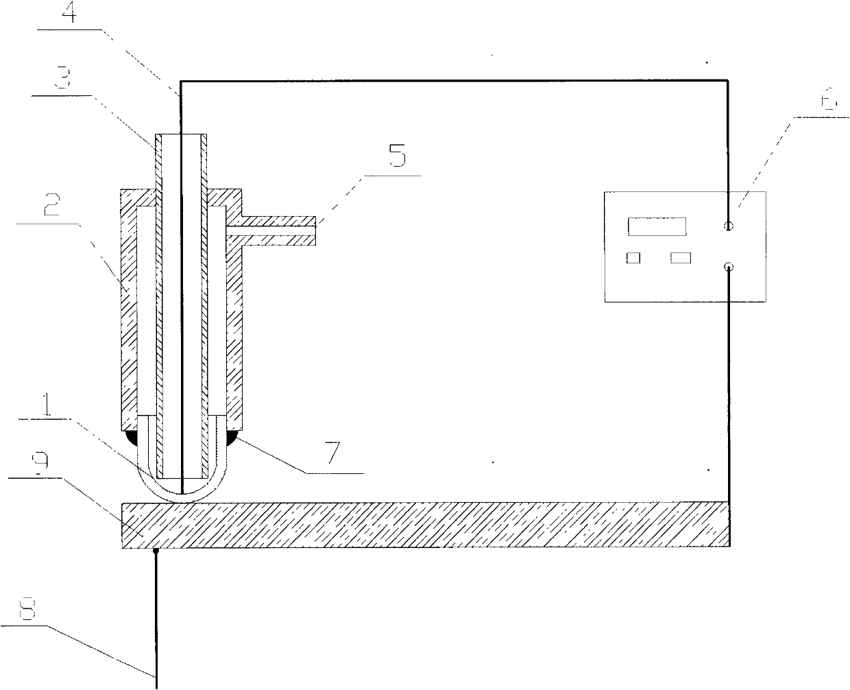 Method for measuring hydrogen pressure in solid steel and device