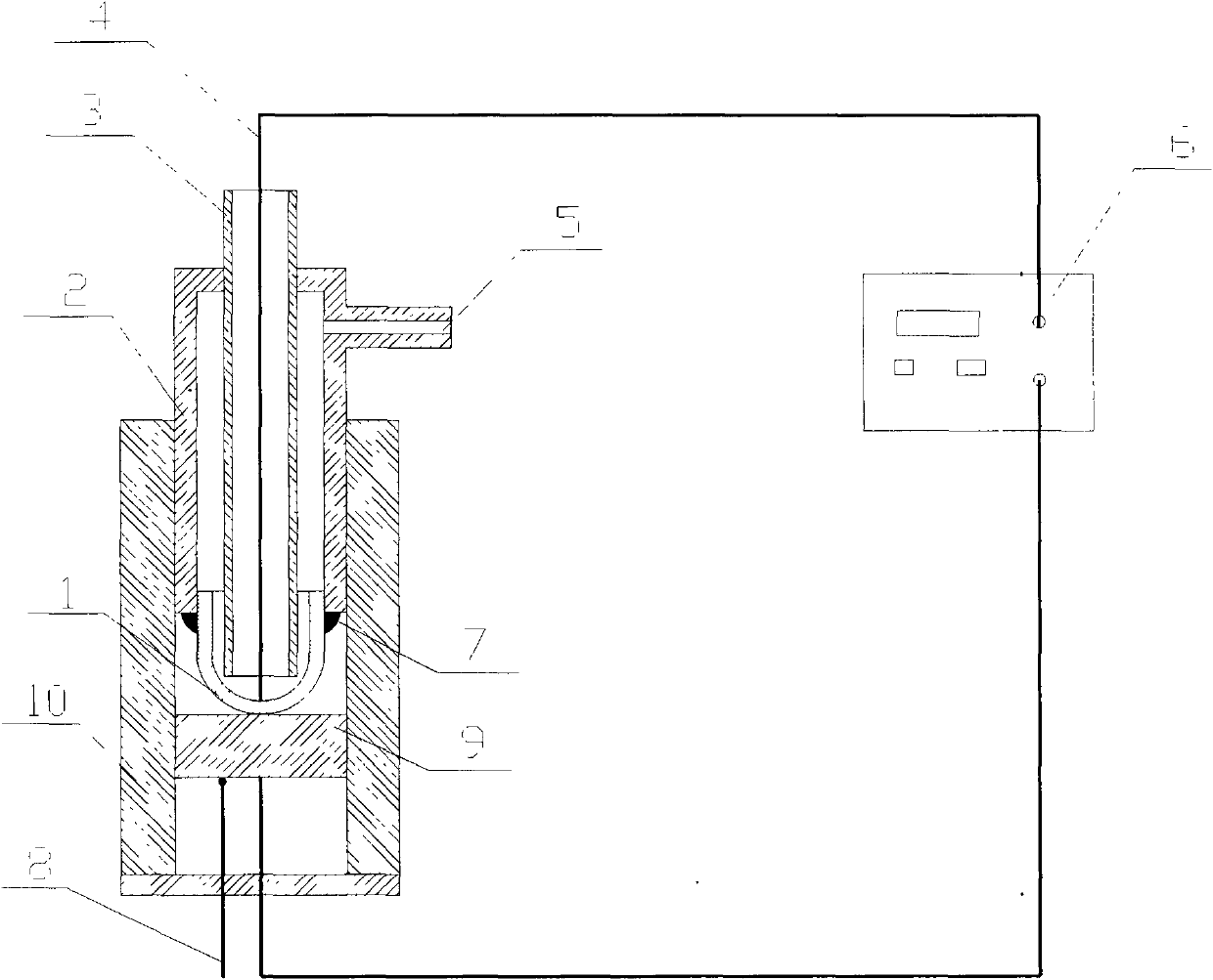 Method for measuring hydrogen pressure in solid steel and device