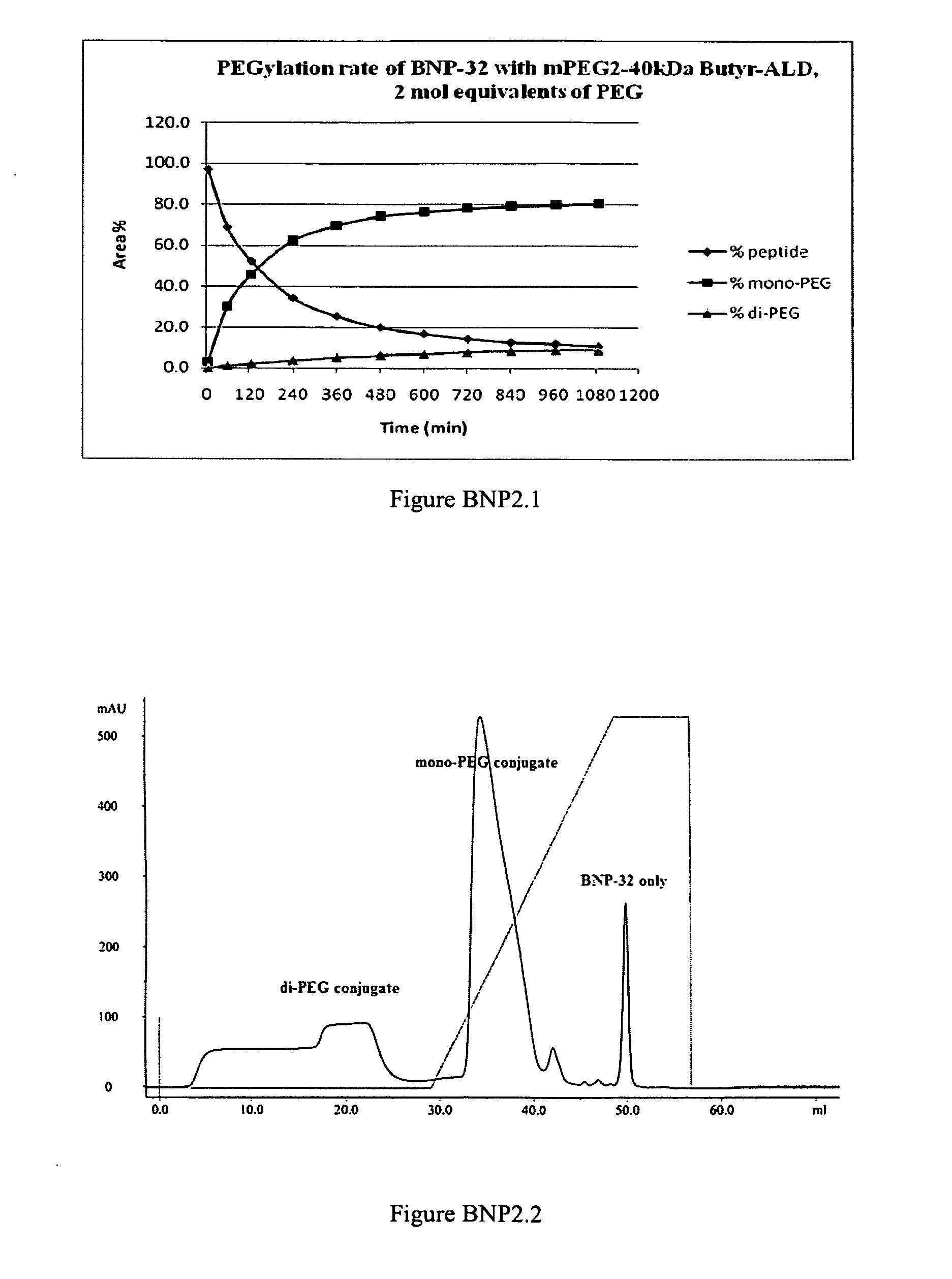 Polymer conjugates of nesiritide peptides